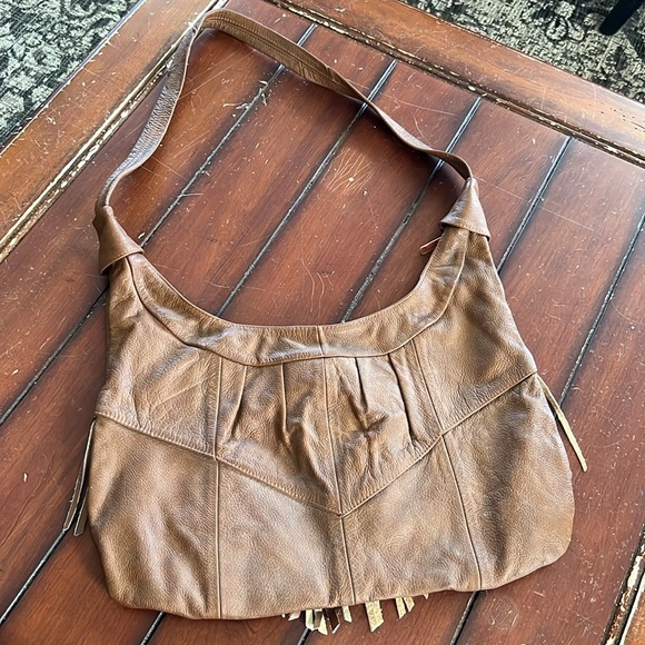 Genuine Leather Made in Mexico Brown Fringe Western Bag - Picture 2 of 5